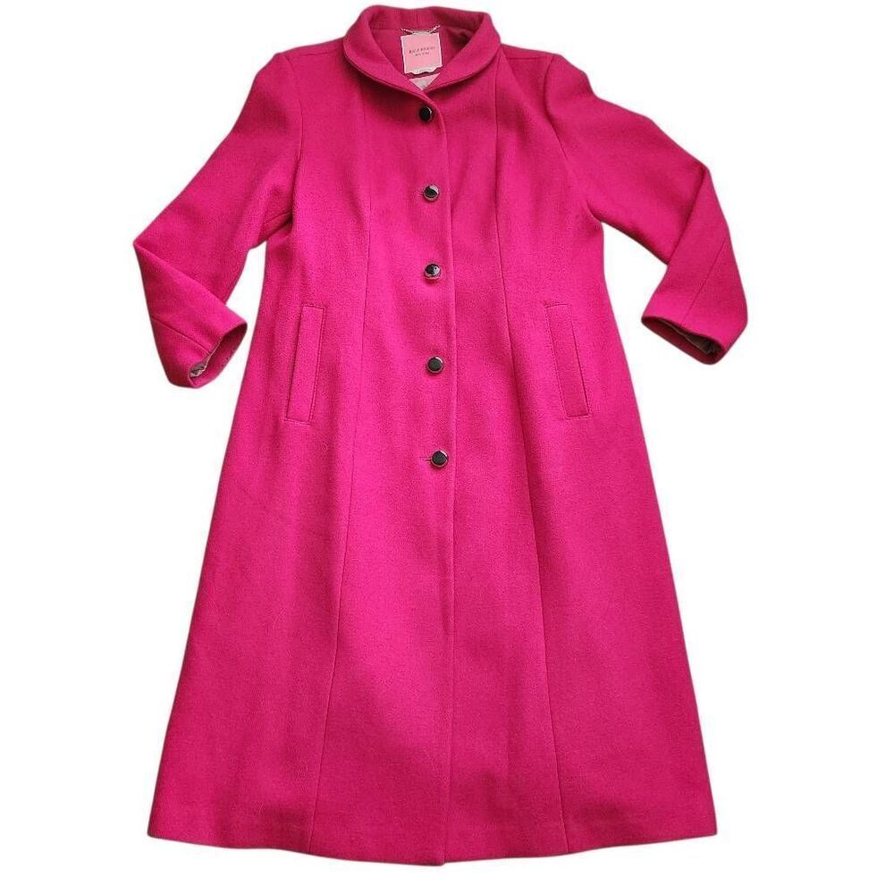 Kate Spade Coat Womens XL Wool Long Winter‎ Warmth Pink